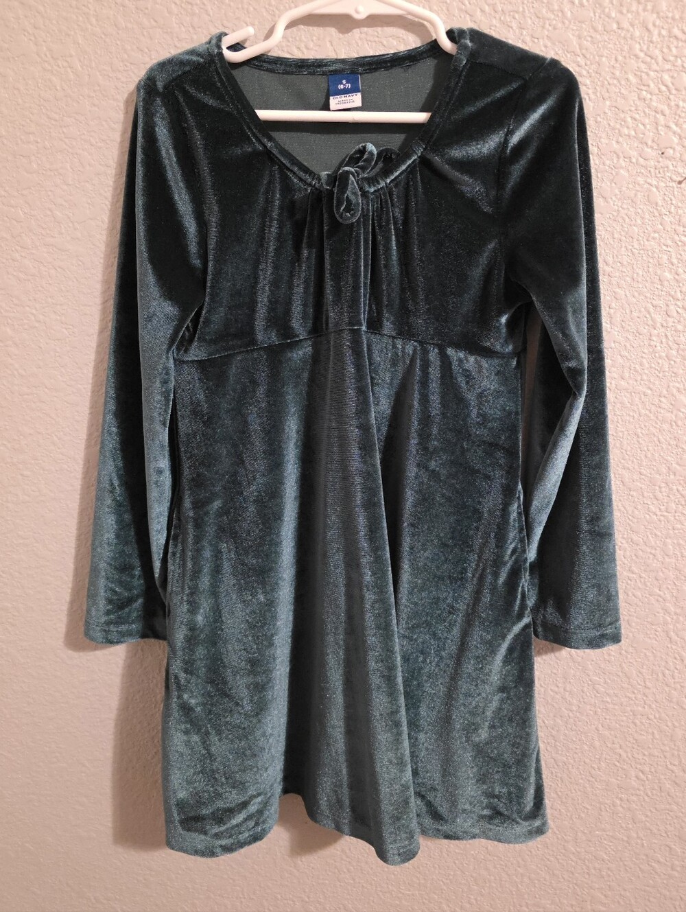 Old Navy Green Velour Dress